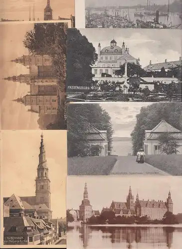 Lot Dänemark Ak Kobenhagen Fredensborg um 1910 / 20 !