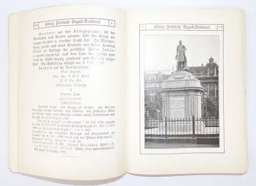 Eschner Leipzig s Denkmäler Denksteine Gedenktafeln 1910