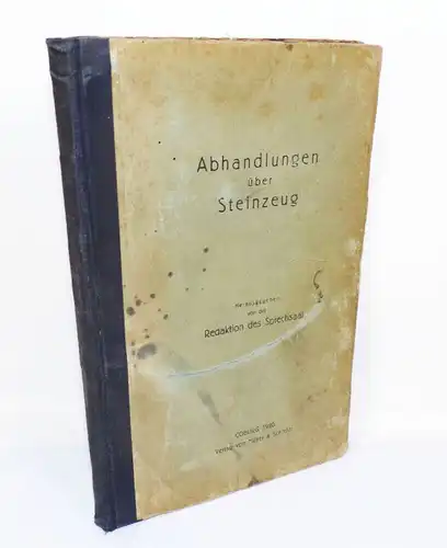 Abhandlung über Steinzeug Coburg 1920 Bunzlauer Keramik Westpreußischer Ton