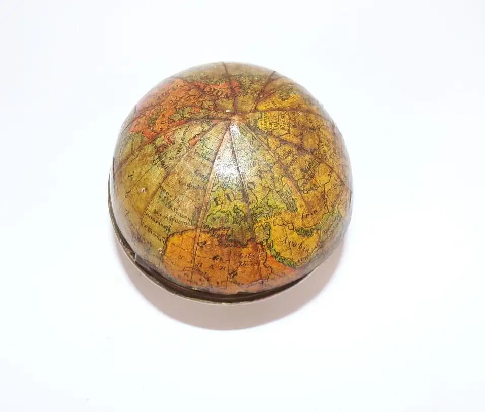 Uralter Globus Reise Schreibset Miniatur um 1900 4