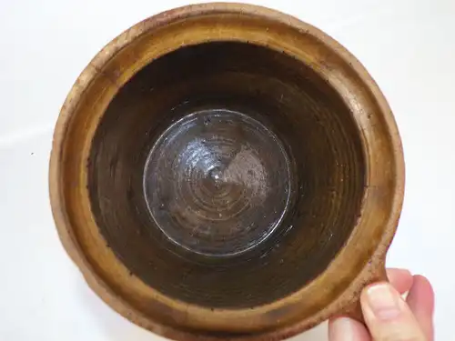 Bäuerliches Pflanzgefäß Keramik Henkel Gefäß Kruge Irden Töpferware