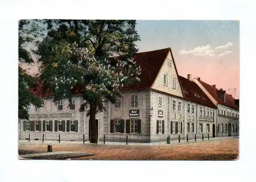 Ak Gruss aus Niesky Hotel Schammer 1920