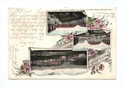 Litho Ak Herrnhut Totalansicht Platzansicht Schwesternhaus 1906