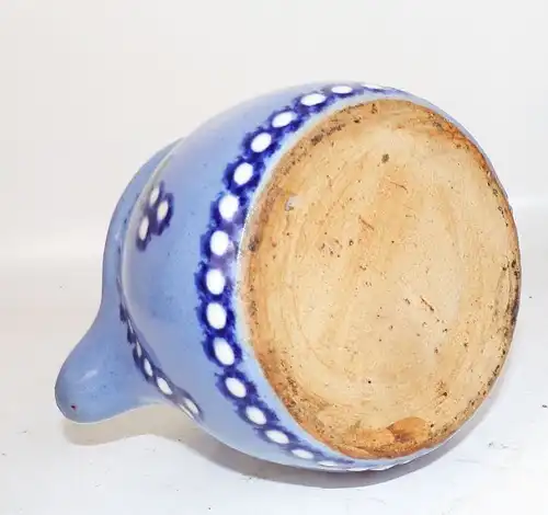 Alte Kanne Krug Keramik 3 Stück Milch Sahne Kännchen schönes Dekor