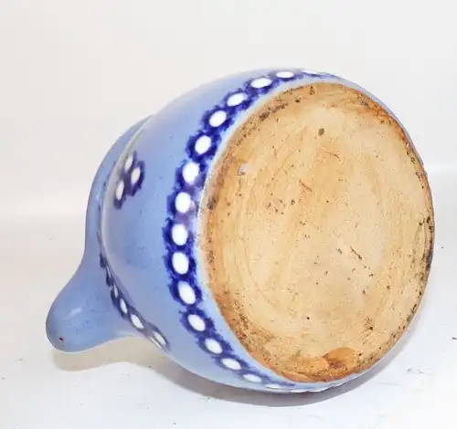 Alte Kanne Krug Keramik 3 Stück Milch Sahne Kännchen schönes Dekor 