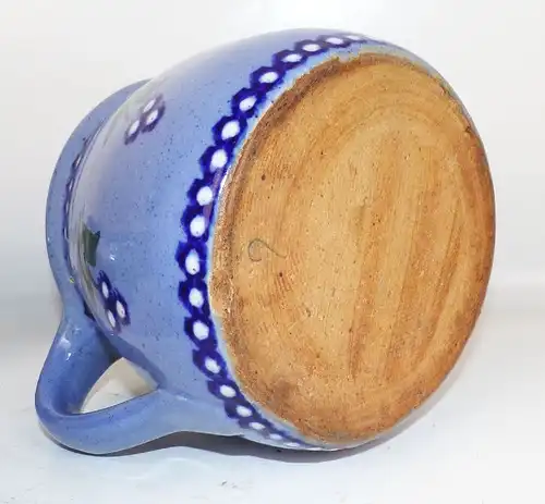 Alte Kanne Krug Keramik 3 Stück Milch Sahne Kännchen schönes Dekor