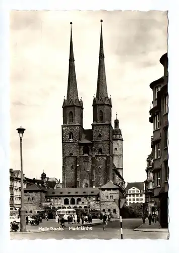 Ak Halle Saale Marktkirche 1964 Kirche am Markt