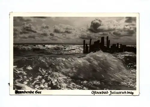 Ak Brandene See Ostseebad Juliusruh Rügen 1955 Deutsches Land am Meeresstrand