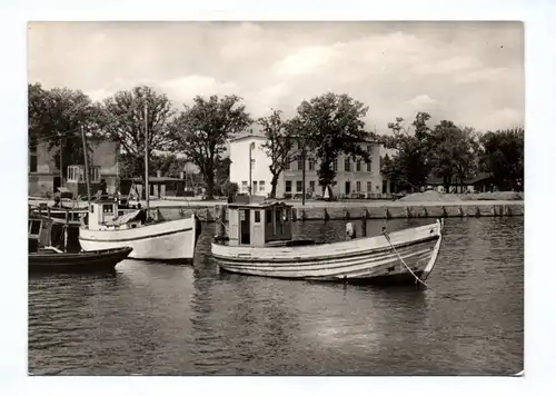 Ak Lauterbach Rügen im Hafen 1966 DDR Echt Foto
