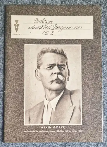 3 DDR Schuhlhefte Jungen Pioniere Maxim Gorkij Geometrie Biologie und Geschichte