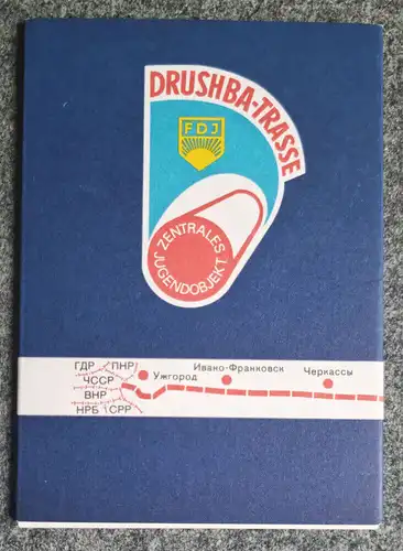 Leporello Drushbar Trasse mit 10 Ansichtskarten