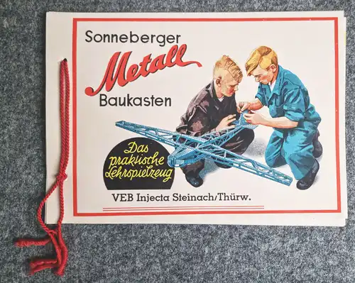 Sonneberger Metall Baukasten Prospekt Das praktische Lehrspielzeug 1956