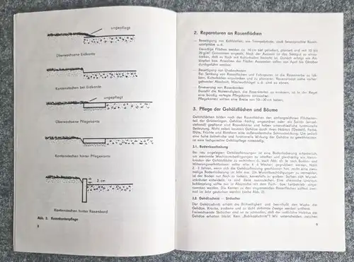 ifk Anleitung und Hinweise DDR 1974 Pflegearbeiten an Grünanlagen