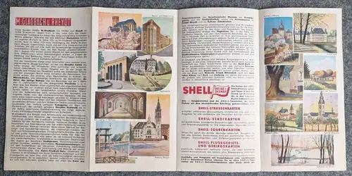 Shell Stadtkarte Nr 27 Gladbach Rheydt 1930er Stadtplan Schloß Rhevdt