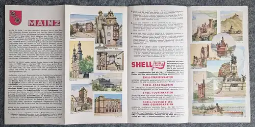 Shell Stadtkarte Nr 45 Mainz Der Dom Stadtplan 1930er