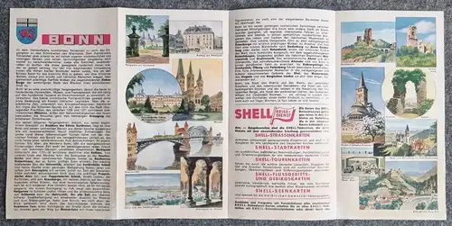 Shell Stadtkarte Nr 57 Bonn Stadplan Beethovens Geburtshaus 1930er