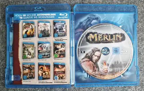 Merlin und das Schwert Excalibur FSK 16 Film Bluray Disc