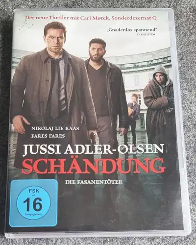 Jussi Adler Olsen Schändung Die Fasanentöter DVD FSK16