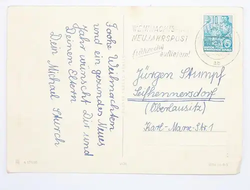 Neujahr Ak Kinder Schornsteinfeger Künstler Postkarte 1957 Roth Schaberschul