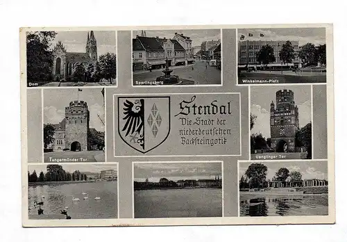 Ak Stendal Dom Sperlingsberg Winkelmann-Platz Tangermünder Tor 1939