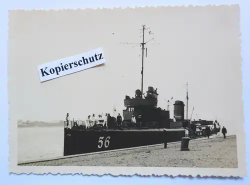 Foto Riga Lettland Hafen Torpedoboot 56  T156  1934  Rīga !