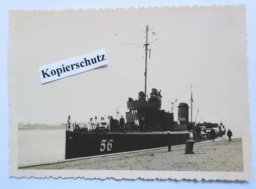 Foto Riga Lettland Hafen Torpedoboot 56  T156  1934  Rīga