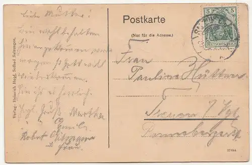 Ak Solbad Salzungen Gradierhaus und Storchnest 1913 !