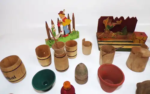 Lot Kaufmannsladen Zubehör Holz Kreisel Stifte Halter Holzspielzeug
