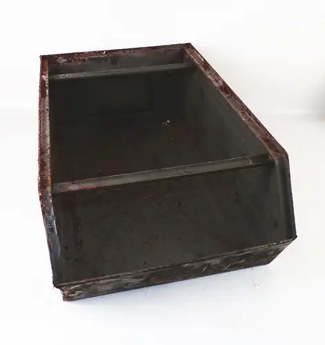 Alte Stapelbox Regal Metallkiste Aufbewahrung Industrie Sichtlagerkasten Werkzeu