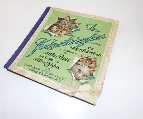 Im Katzenkränzchen Bilderbuch Arthur Thiele Albert Sixtus Katzen 1930er