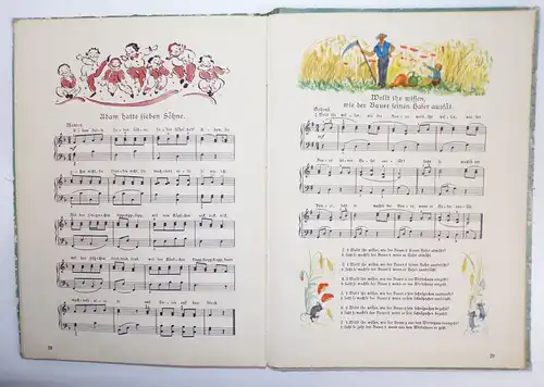 Sing Sang fürs kleine Volk Kinderlieder Notzen 1926 Krentzlin Musmann Kinderbuch