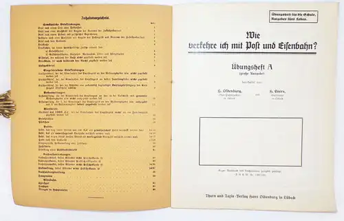Wie verkehre ich mit Post und Eisenbahn 4 Broschüren um 1910