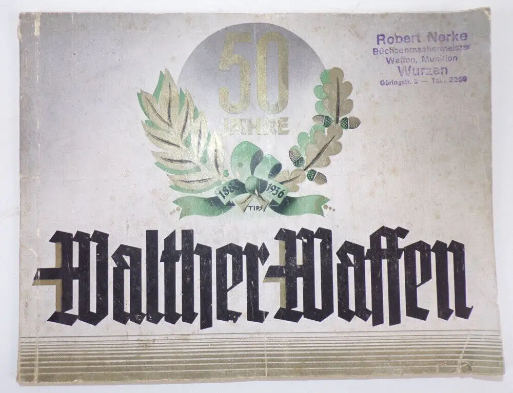 Waffen Katalog Walther Waffenfabrik Zella Mehlis 1936 0