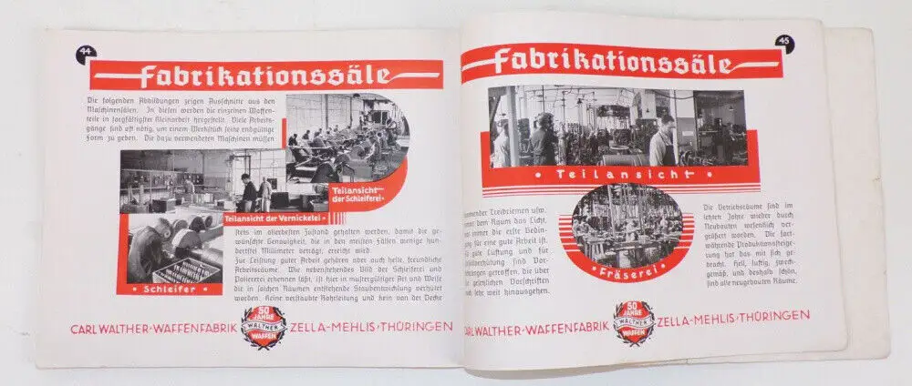 Waffen Katalog Walther Waffenfabrik Zella Mehlis 1936 2