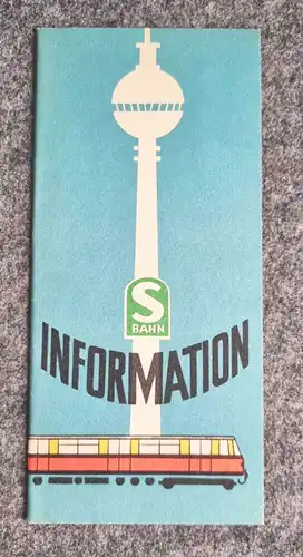 S Bahn Information Berlin 1970 Reichsbahndirektion Deutsche Reichsbahn