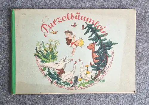 Purzelbäumlein Kinderbuch mit Bildern und Versen altes Bilderbuch