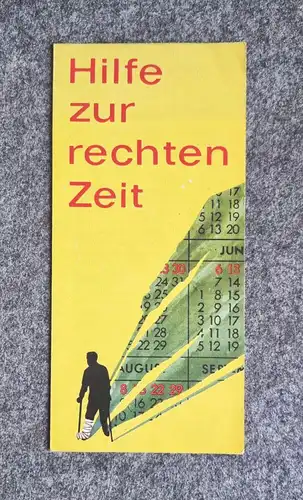 Hilfe zur rechten Zeit alter Prospekt Deutsche Versicherungsanstalt 