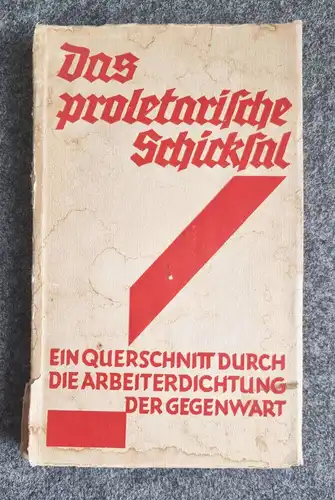 Das proletarische Schicksal 1930 Leopold Klotz Verlag Gotha