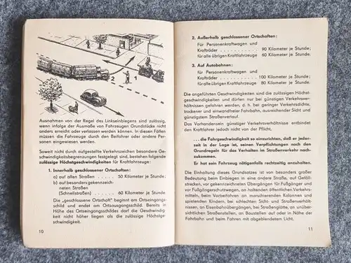 Bestimmungen neue Verkehrsordnung StVO und StVZO DDR 1956