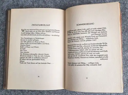 Ernst Lissauer Der Strom Neue Gedichte Schuster und Löffler Berlin Buch 1912