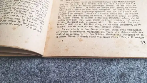 Wie lebt der Arbeiter und Bauer in Rußland und in der Ukraine 1920