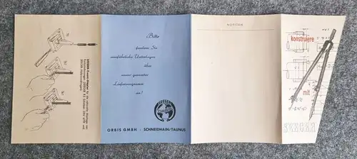 Konstruiere mit Seeger Schneidhain Taunus alter Prospekt Orbis GmbH