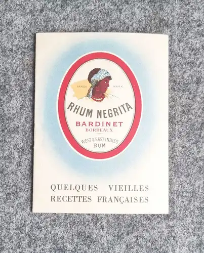 Rhum Negrita Bardinet Bordeaux alter Prospekt Alkohol Rum Frankreich