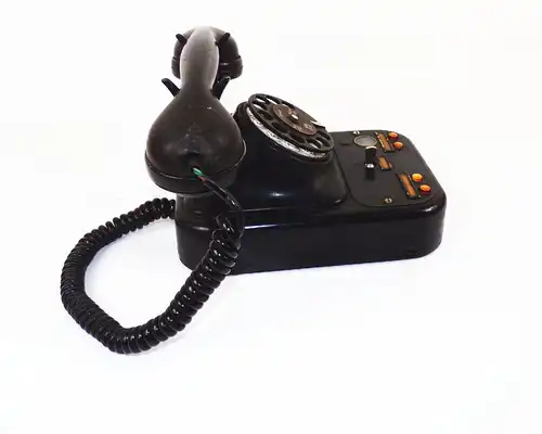 Siemens Halske Telefon Wählscheibe Feuer DRK Notruf Polizei Tischapparat