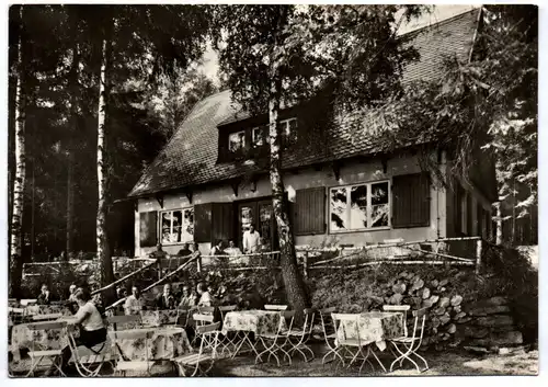 Ak Staatsbad Bad Elster Waldcafe Bärenloh DDR  