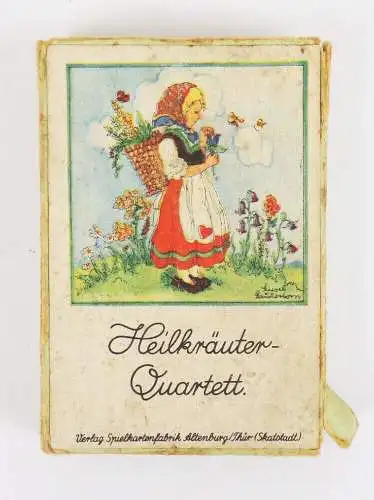 Heilkräuter Quartett Liesel Lauterborn altes Kartenspiel