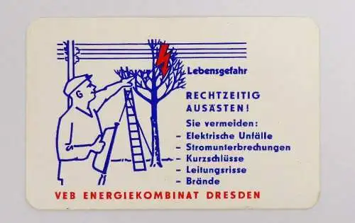 Taschenkalender VEB Energie Kombinat Dresden 1981 DDR