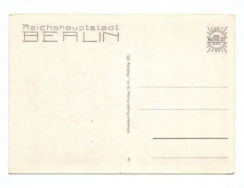 Ak Schloss Bellevue Gästehaus der Reichsregierung Reichshauptstadt Berlin