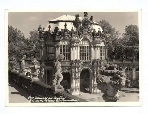 Ak Der Zwinger zu Dresden Waldpavillon Heimatschutzpostkarte