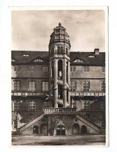 Ak Torgau Schloss Hartenfels Teppenhaus an der Hoffront des Ostflügels